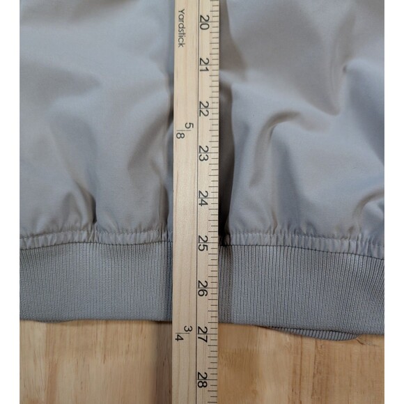 Ashworth Weather Systems 1/4 Zip Pullover Jacket Men’s L Beige Black Stripe - Picture 9 of 9